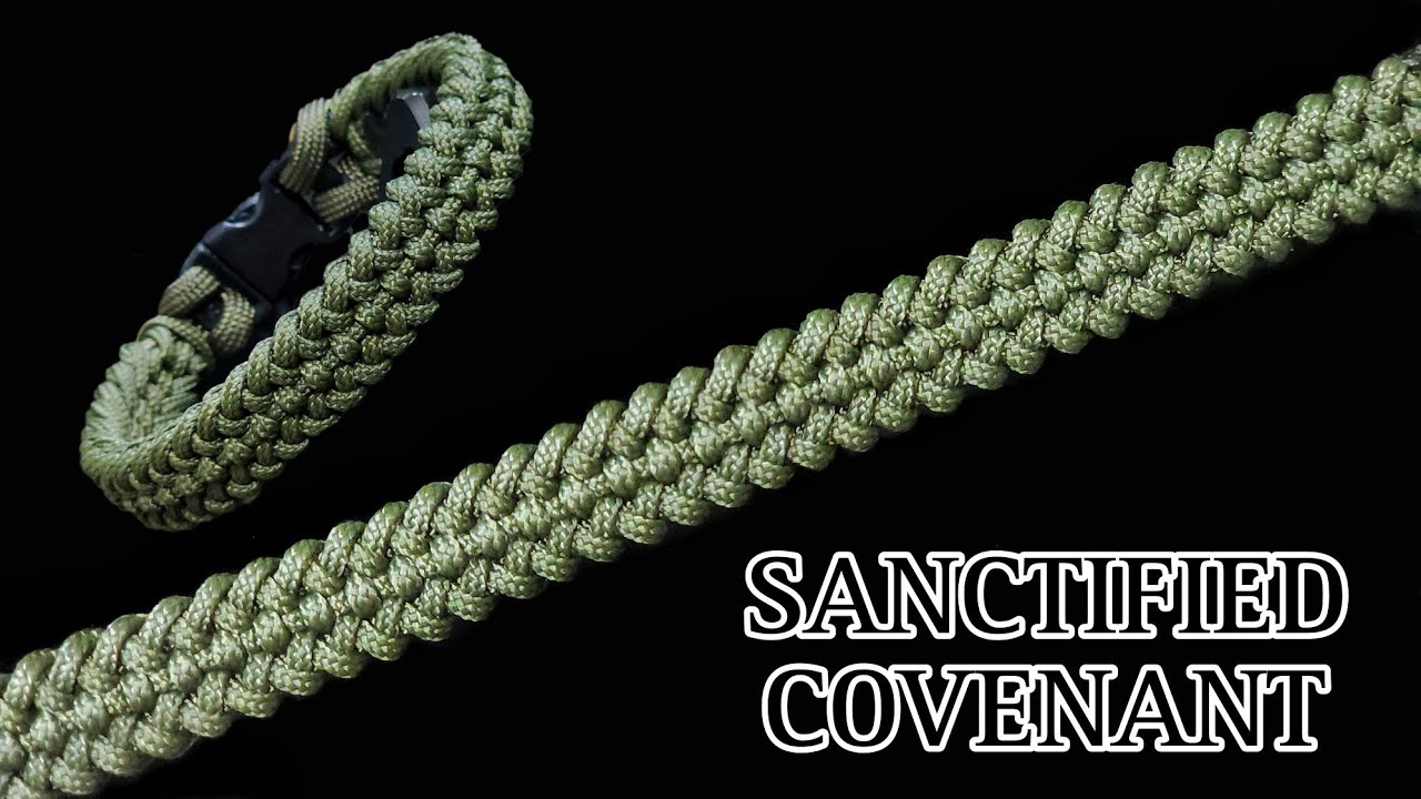 HOW TO MAKE MINI SANCTIFIED COVENANT PARACORD BRACELET, EASY PARACORD TUTORIAL, DIY .
