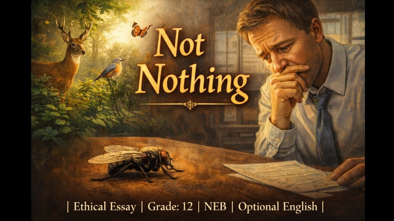 Not Nothing by Stephen Cave || MCQs || Class 12 || Opt English || NEB || Royal Zenith