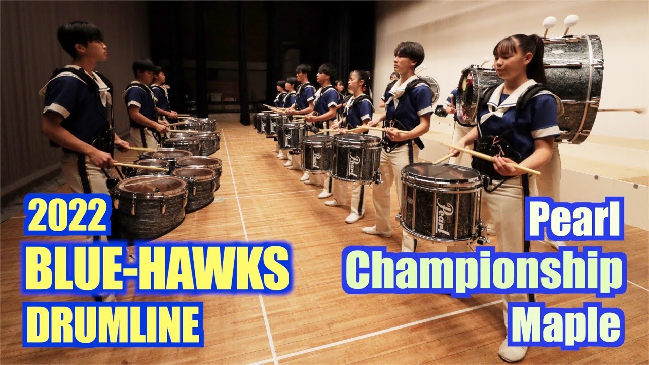 BLUE-HAWKS 2022 Drumline warm up