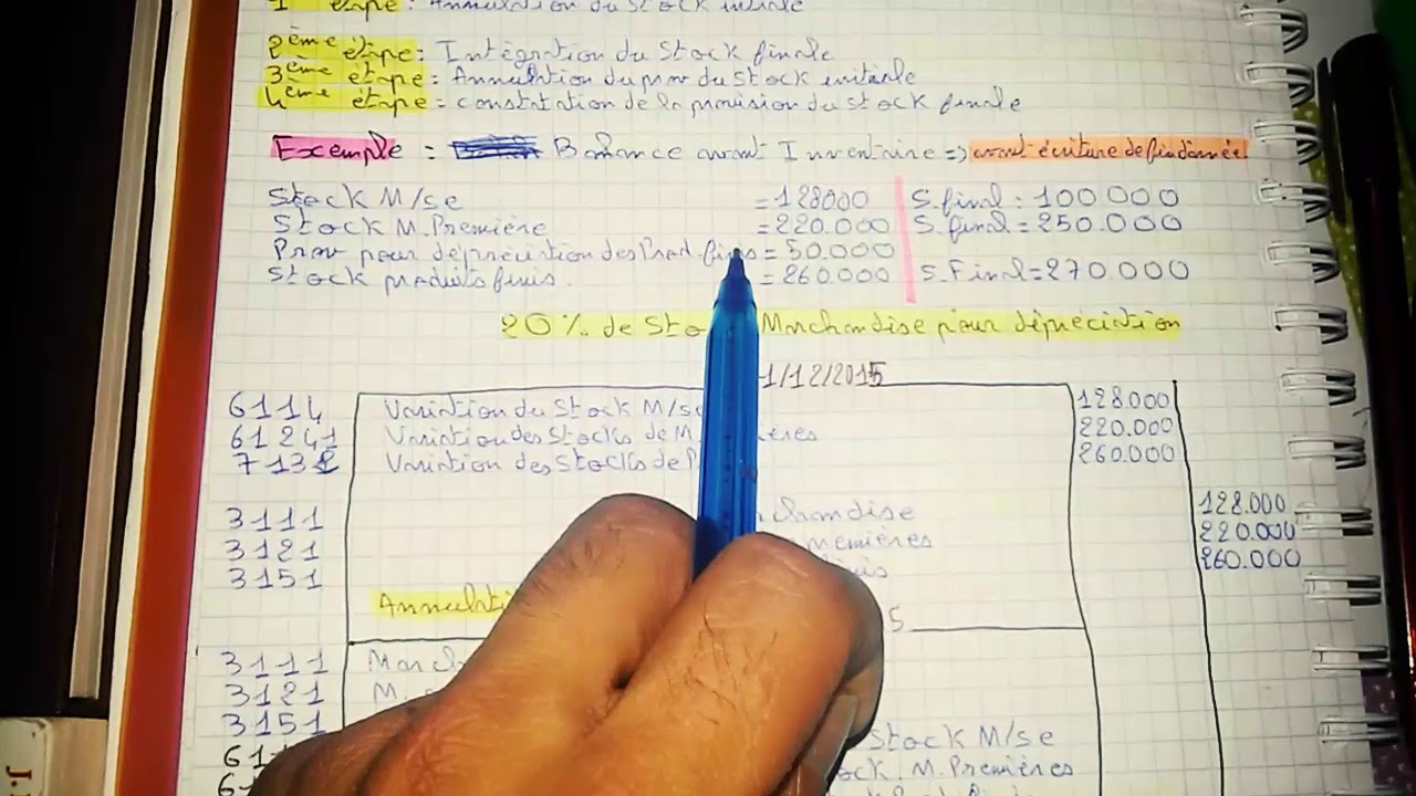 Travaux_d'inventaire EP:06 #Provisions (stocks)