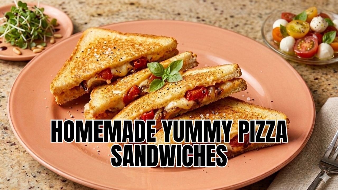 Yummy Pizza Sandwich Recipe in 5 Minutes | Crispy & Cheesy Pizza Sandwich