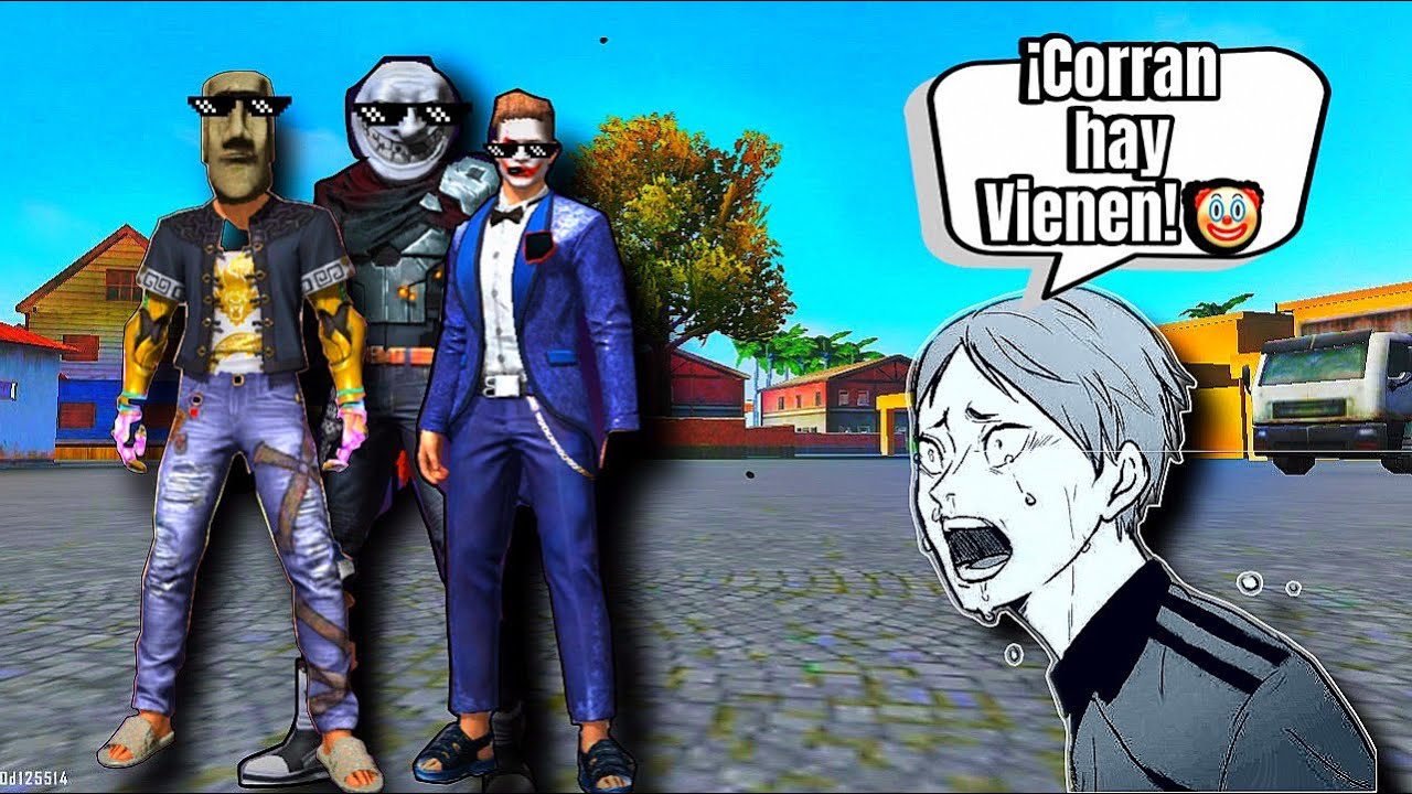 Actuando RARO en DUELOS de ESCUADRA  | FREE FIRE ( lloran mucho ) 🤣