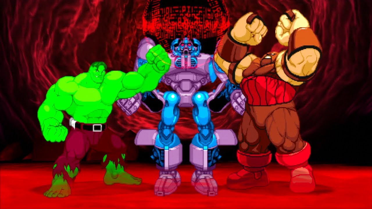Marvel VS Capcom 2 - Hulk/Sentinel/Juggernaut - Expert Difficulty Playthrough