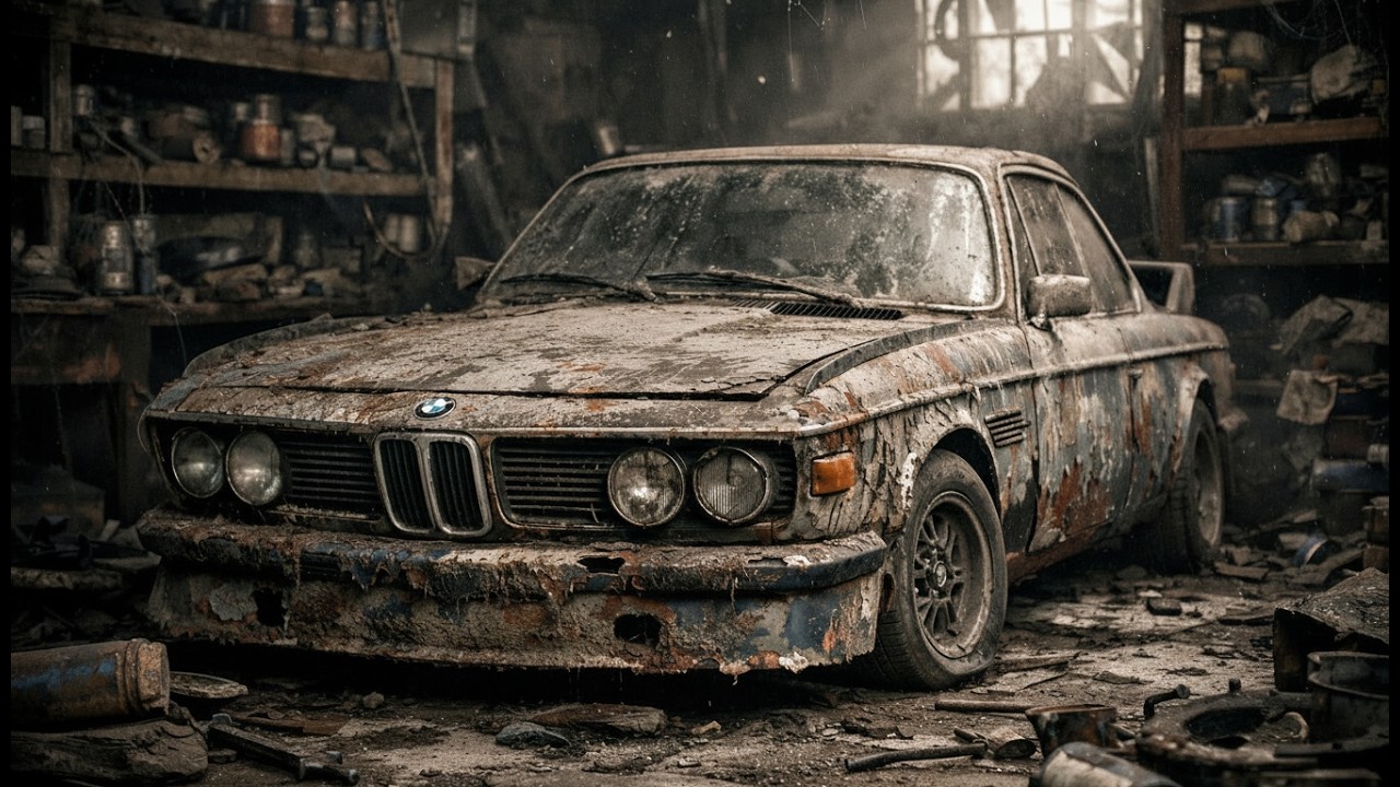 ASMR Car Restoration Full Rebuild of 1975 BMW 3 0 CSL Forgotten Race Legend from Abandoned Condition