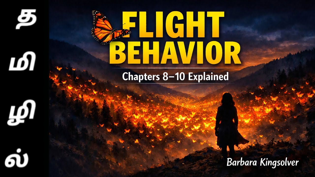 Flight Behaviour Chapters 8–10 Summary in Tamil 🦋| Barbara Kingsolver📚✍️