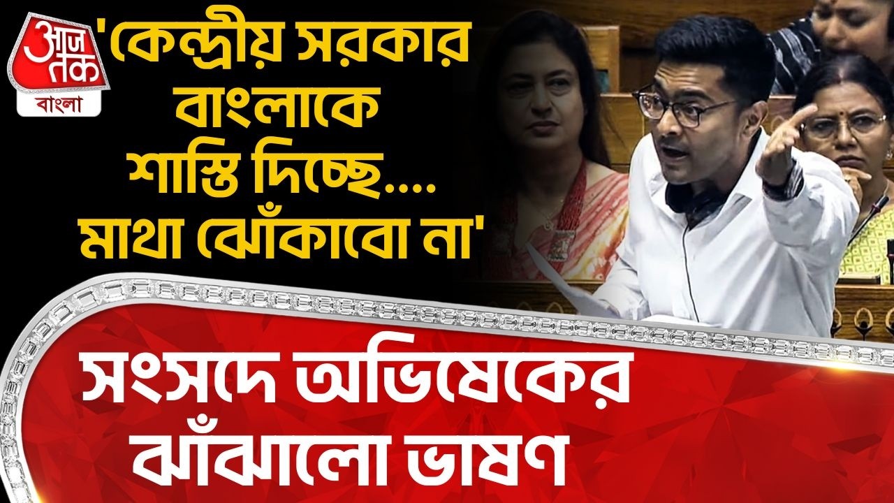 'কেন্দ্রীয় সরকার বাংলাকে শাস্তি দিচ্ছে....মাথা ঝোঁকাবো না' সংসদে Abhishek Banerjee র ঝঁঝালো ভাষণ |PN