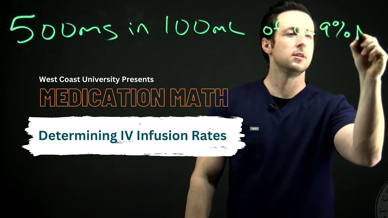 WCU Medication Math -  Determining IV Infusion Rates