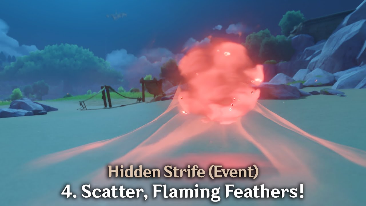 Genshin Impact - Hidden Strife (Event) - Scatter, Flaming Feathers!