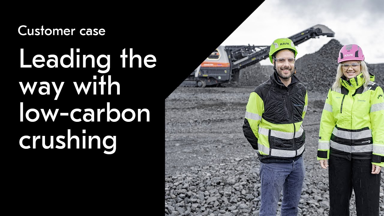 Metso Lokotrack diesel-electric LT400J and LT130E jaw crushers - low-carbon crushing in Iceland