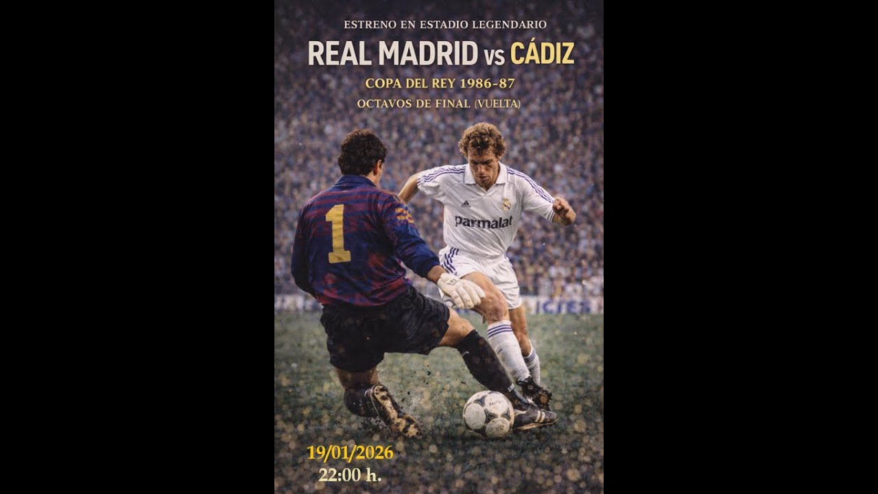 Real Madrid-Cádiz - Copa del Rey 1986-87 (Full Match)