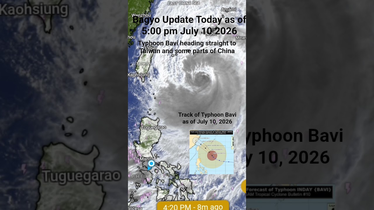 Typhoon Bavi Update Today | July 10 2026 #IndayPh