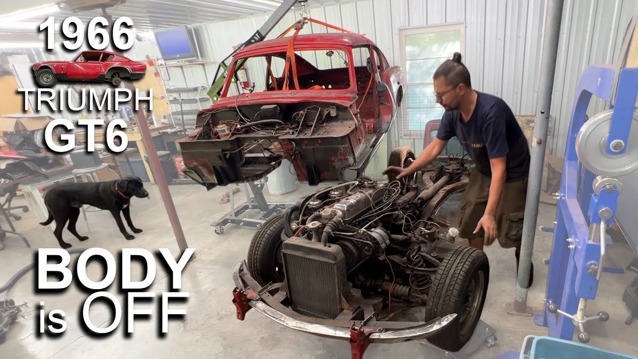 1966 Triumph GT6 - Part 55 - Taking The Body Off