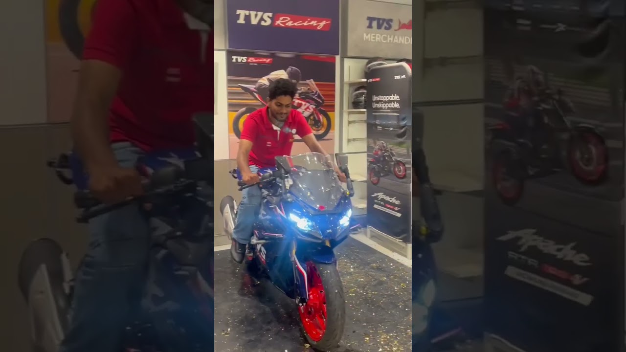 1st rr310 sepang Blue race replica edition in Bangalore           #rr310blue #tvs #motorcycle
