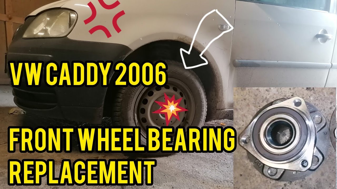 Vw caddy 2006 front wheel bearing replacement, első kerékcsapágy cseréje.