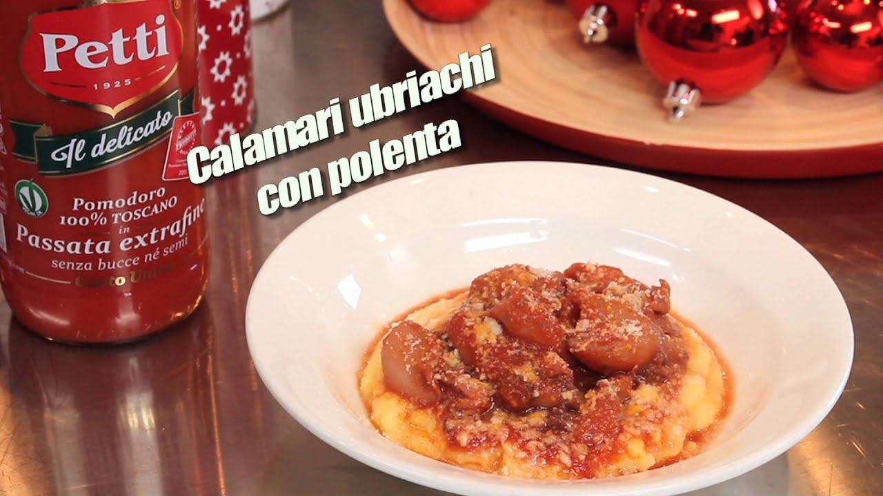 Calamari ubriachi con polenta - Natale in casa Petti con Max Mariola