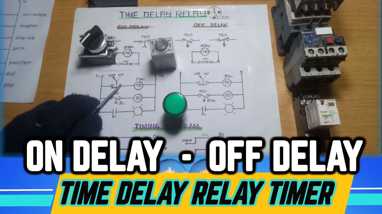 ON DELAY and OFF DELAY TIMER  Complete Tutorial [Tagalog]