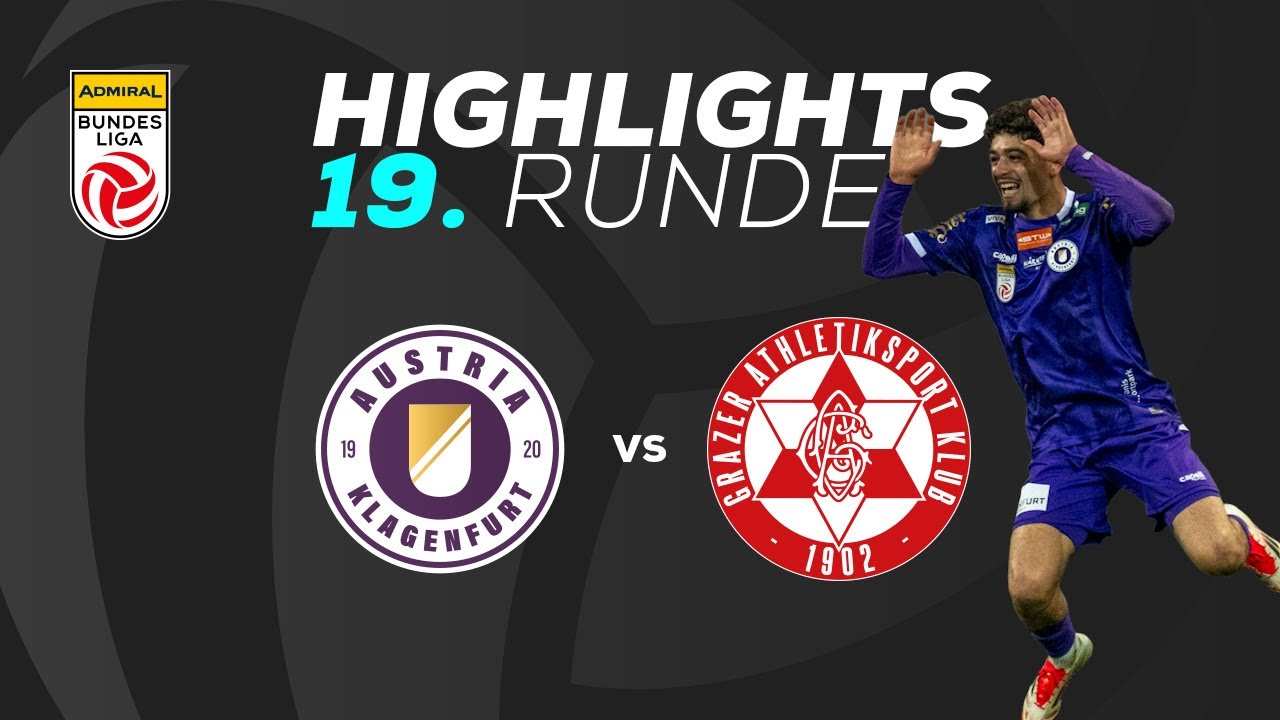 SK Austria Klagenfurt - GAK 1902 19. Runde ADMIRAL Bundesliga 2024/25