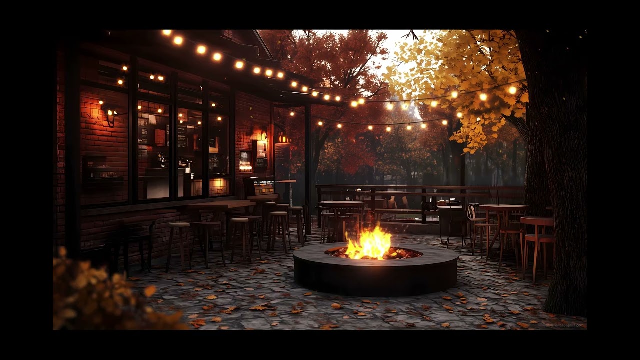 4K Cozy Coffee Shop Ambience with Smooth Piano Jazz