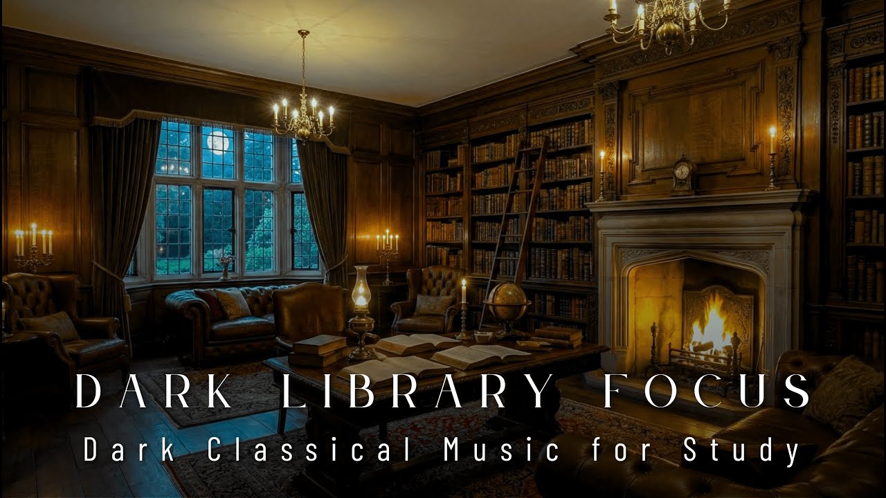 Dark Academia Library🕯️ Dark Classical Music for Focus, Studying, Reading & Concentration