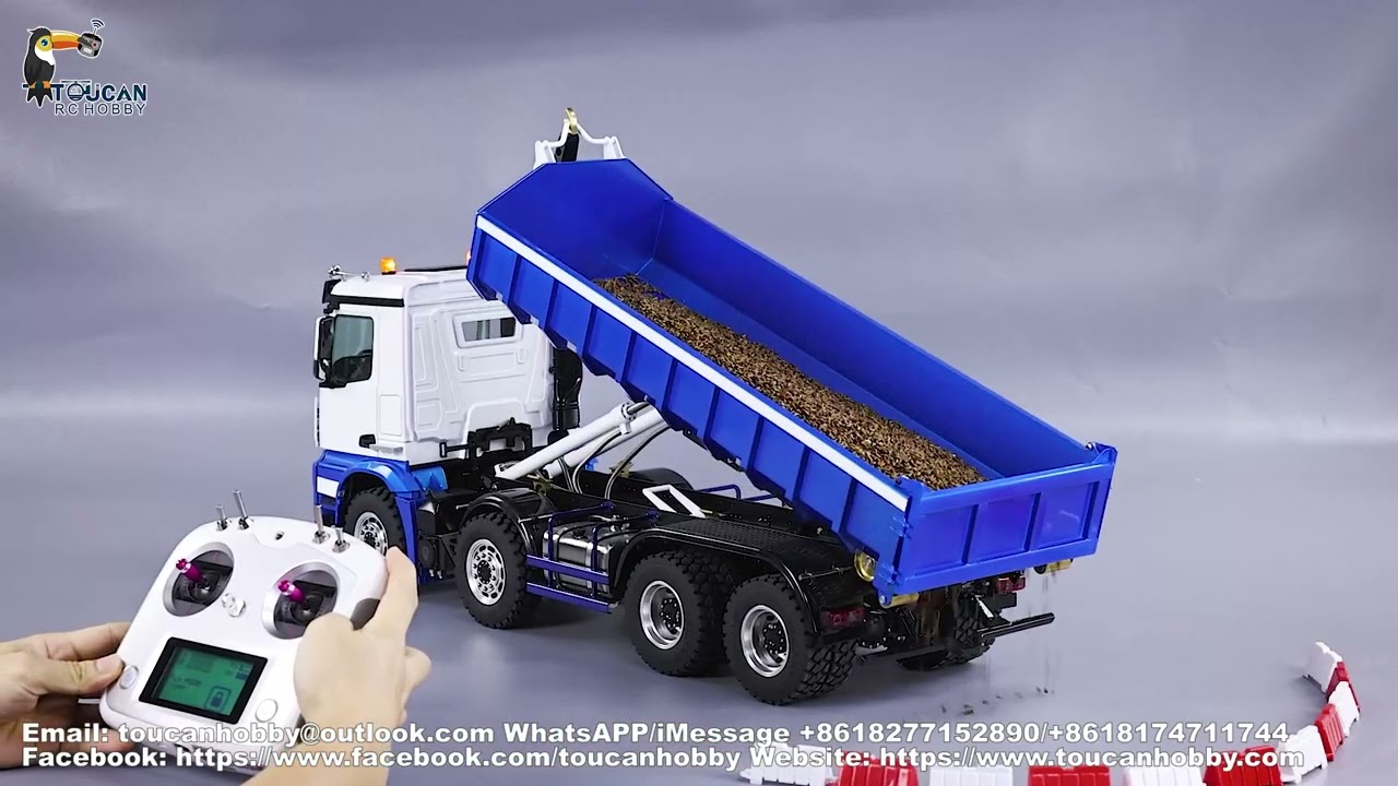 Let's see the LESU 1/14 8x8 Hydraulic RC Dump Truck in action!