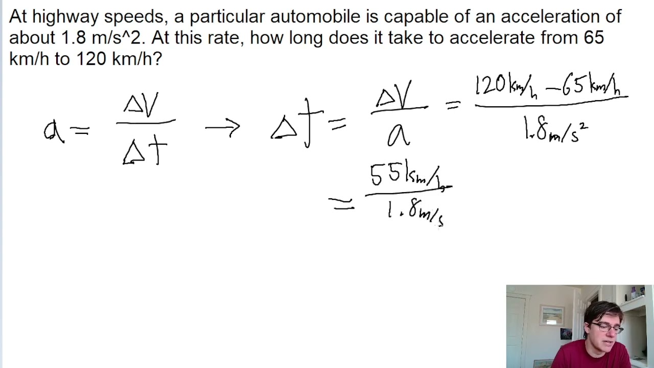 At highway speeds, a particular automobile is capable of an acceleration of about 1.8 m/s^2. At this