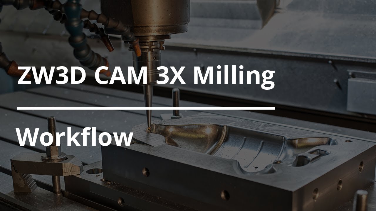 ZW3D CAM 3X Milling Tutorial - Workflow