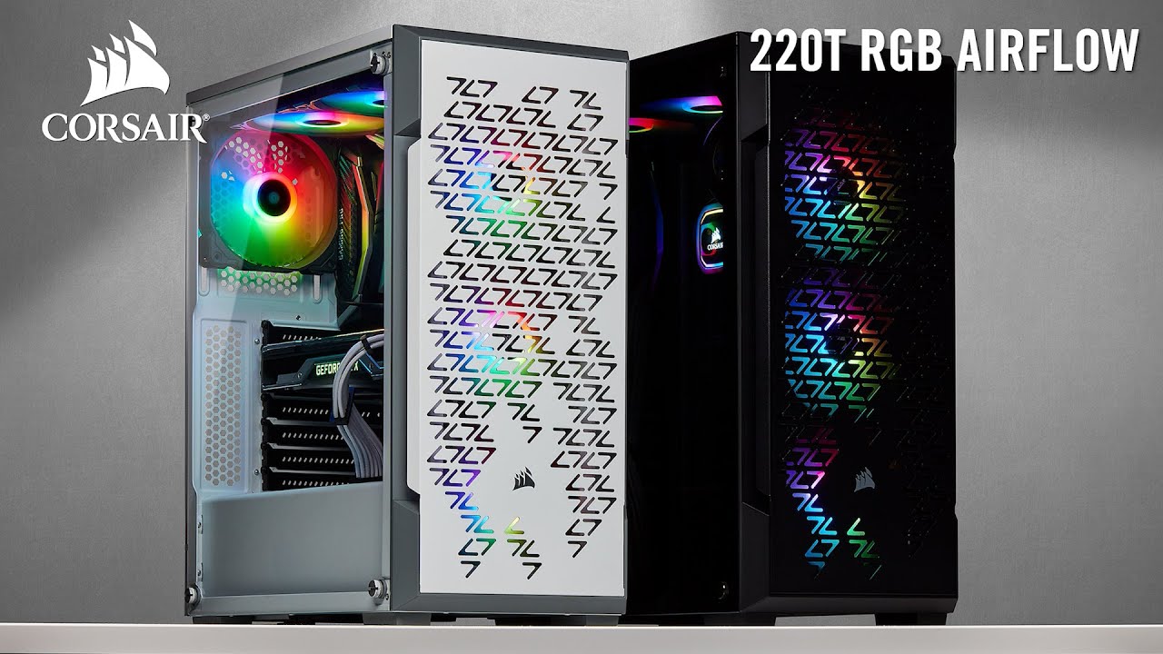 iCUE 220T RGB Airflow Tempered Glass Mid-Tower Smart Case