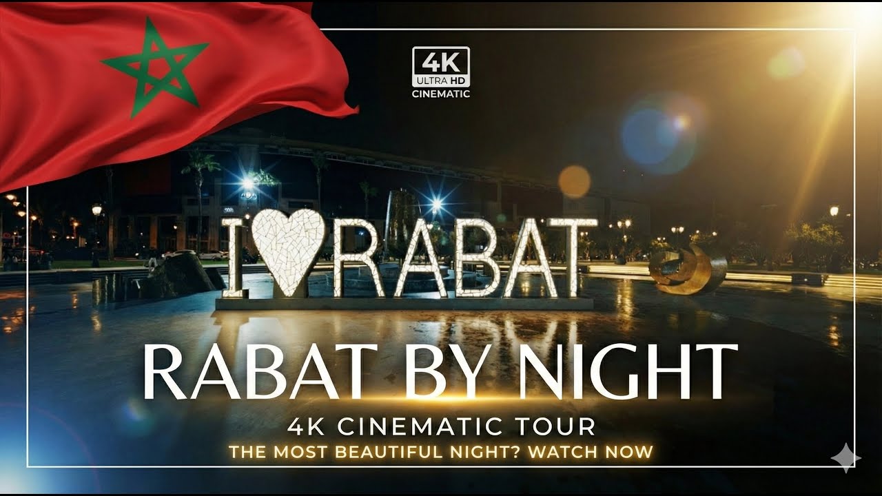 Walking in Rabat, Morocco During AFCON 2025 🇲🇦 (Night Tour) | جولة ليلية في الرباط - المغرب