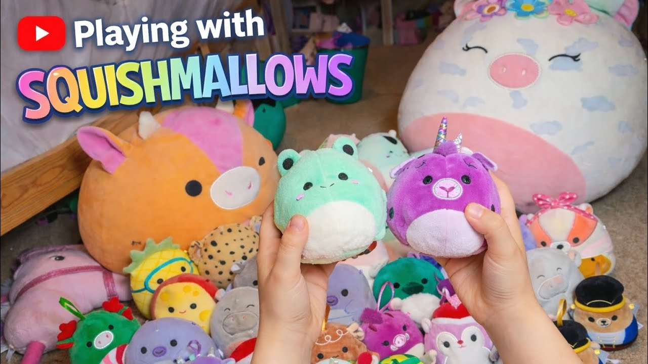 playing with souishmallows #Squishmallows 💖 #ToyFun 🧸 #KidsPlay 🎀 #CuteToys  #PlayTime ✨ #Plushies 💕