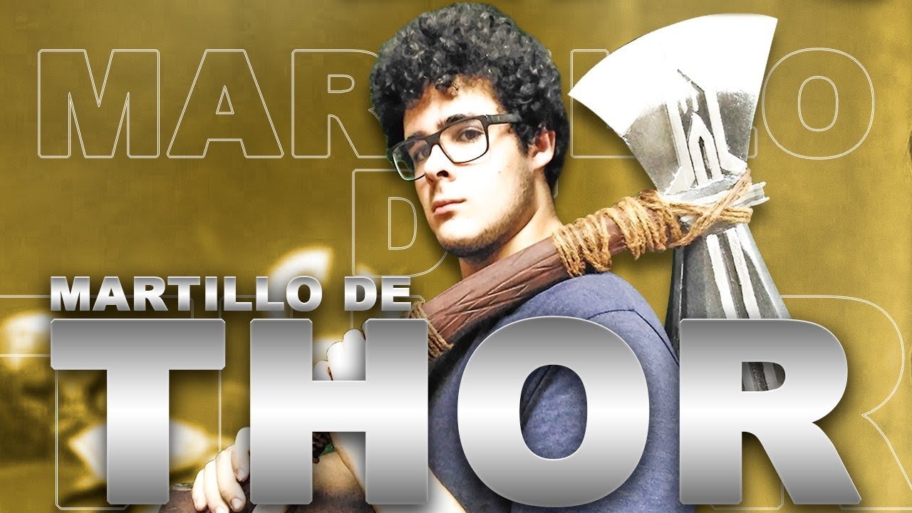 Como hacer el hacha / martillo de Thor el stormbreaker en madera !!!!!