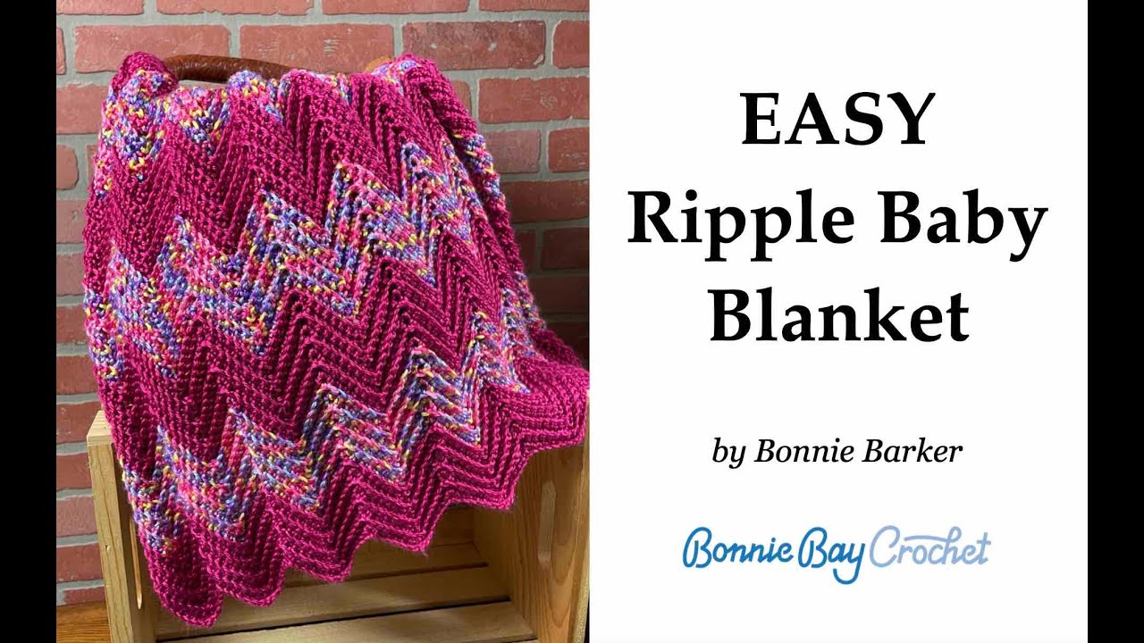Easy Ripple Baby Blanket