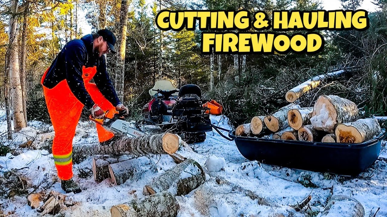Cutting & Hauling Firewood in Newfoundland! Providing Heat For Next Winter!
