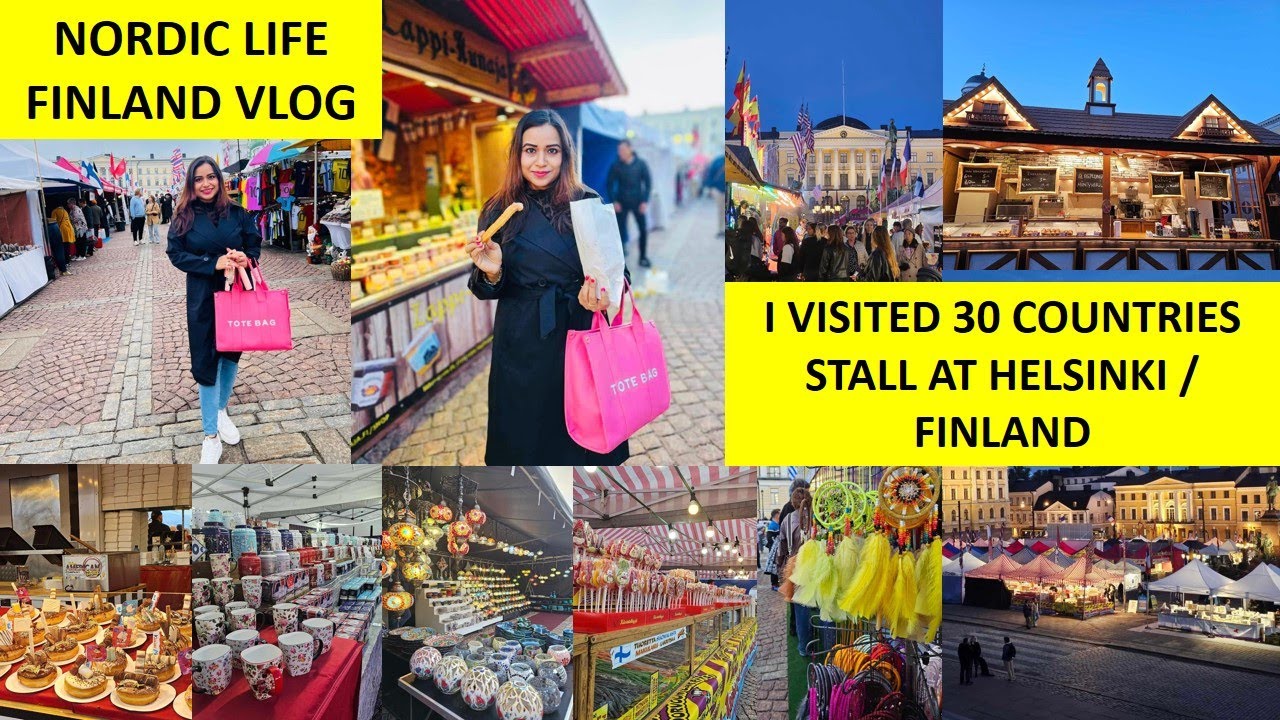 I visited 30 countries stalls at Helsinki International Market | Indian Vlogger in Europe / Finland