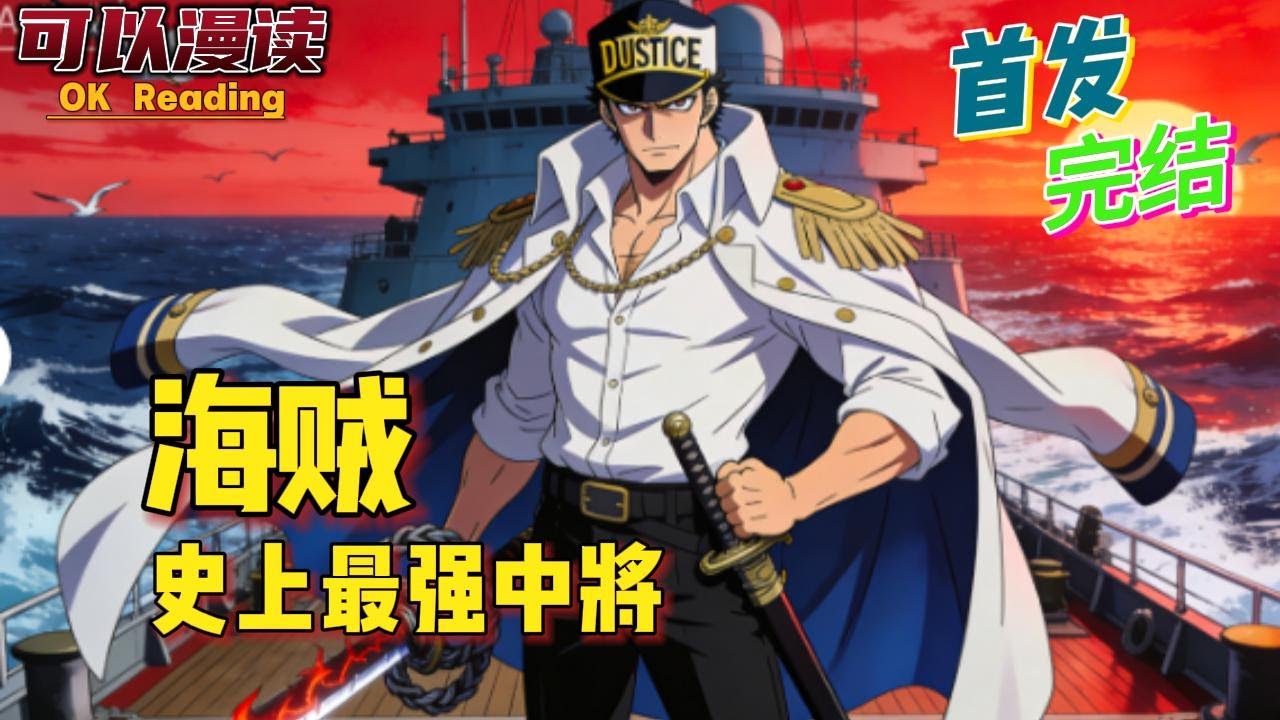 完结《海贼：史上最强中将》罗杰被处刑后，在东海沉寂十年的穿越者迪伦十年如一日剿灭海贼。让东海依旧保持着最弱之海的称号。#動漫 #热血 #海贼王 #漫画解说 #一口气看完