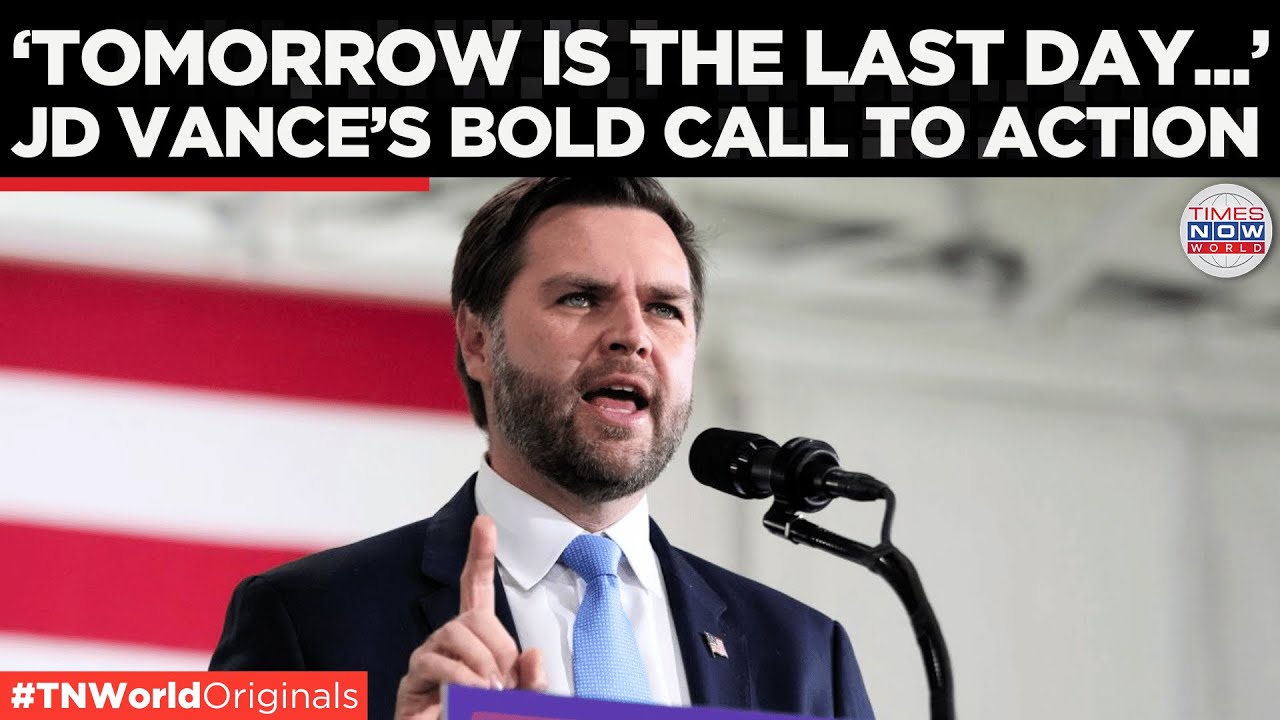 ‘Vote Like America Depends on It!’ JD Vance Rallies Wisconsin for Trump Comeback | Times Now World