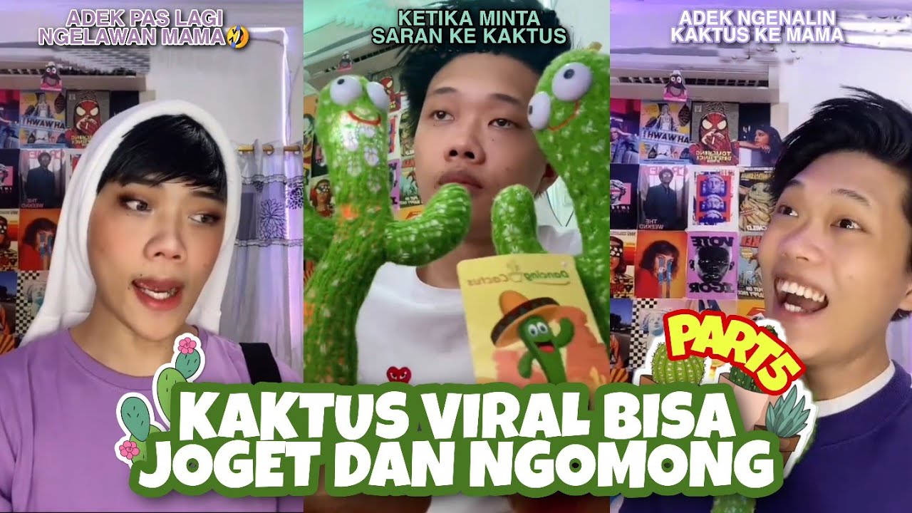 Kaktus Bisa Bicara + Goyang?? Kaktus Viral di Kalangan Tiktokers @bobacott #kaktusjoget