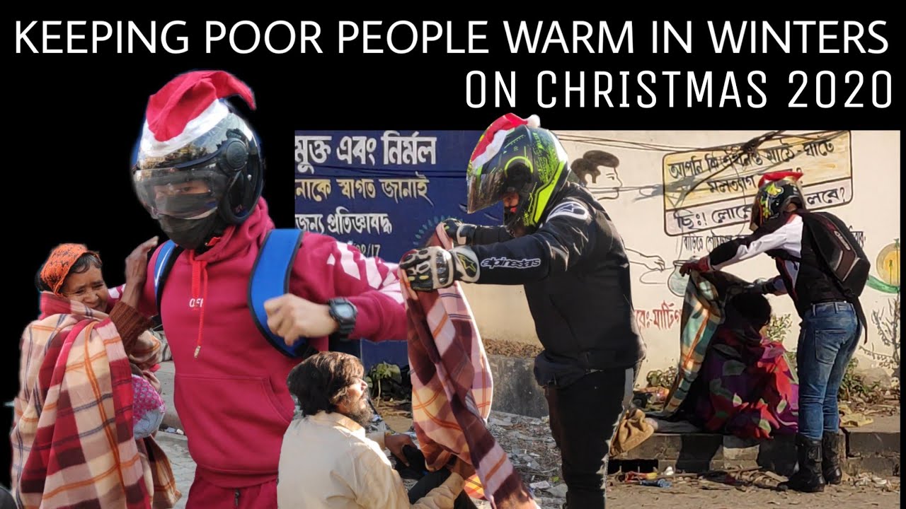 Giving homeless people Warm New clothes ( not clickbait)