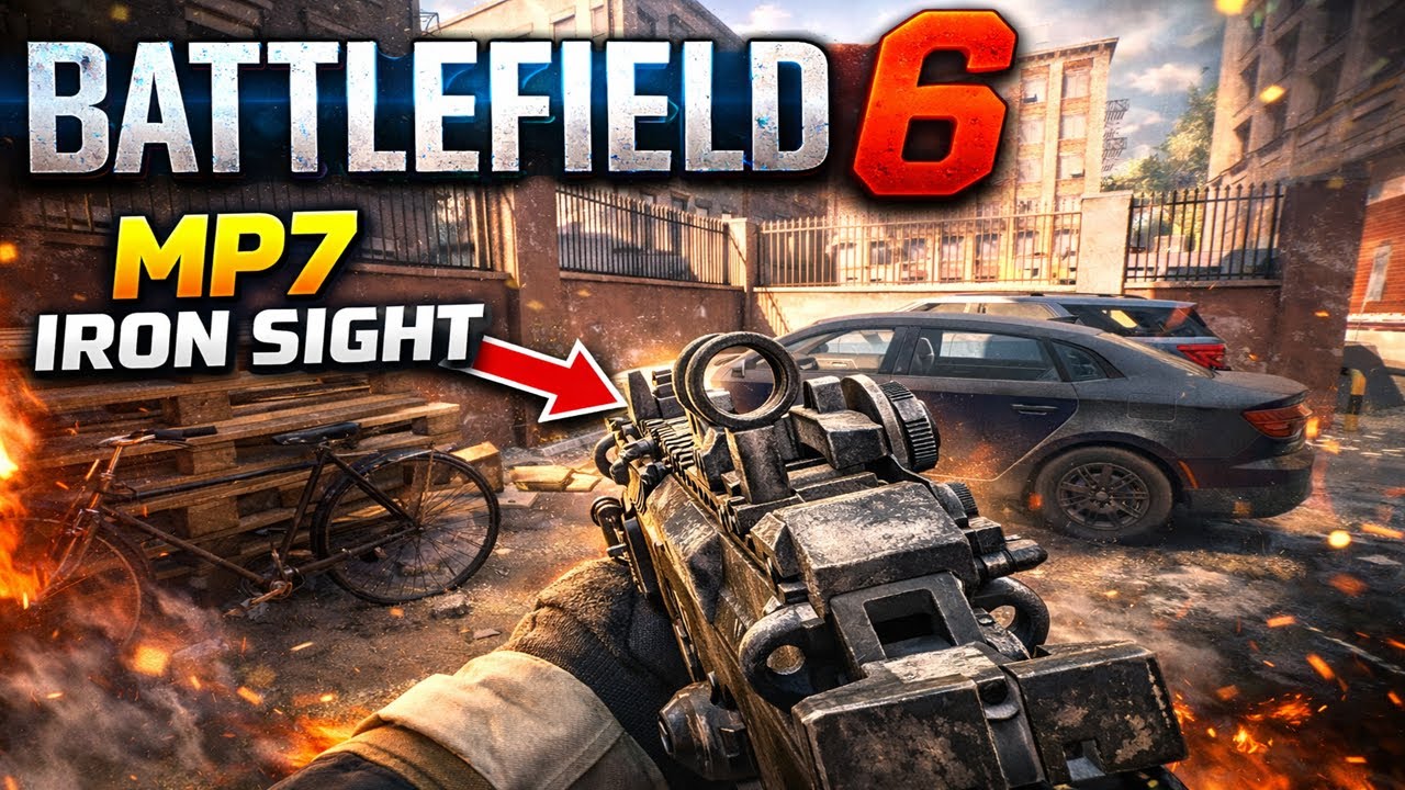 Battlefield 6 MP7 Iron Sight Support Gameplay PS5 Pro HDR 4K with @MaxiqYT