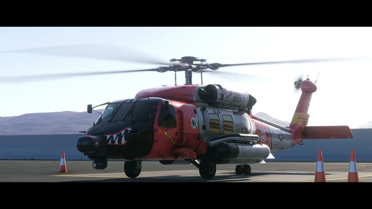 [ MSFS2024 ] Miltech MH-60 Coastguard from Kodiak USCG station.