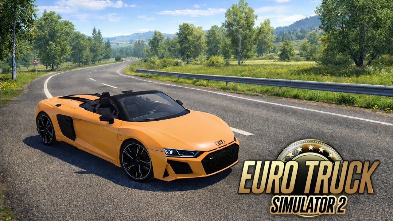 2021 Audi R8 V10 Spyder in ETS 2 | Realistic Supercar Driving & Top Speed Test