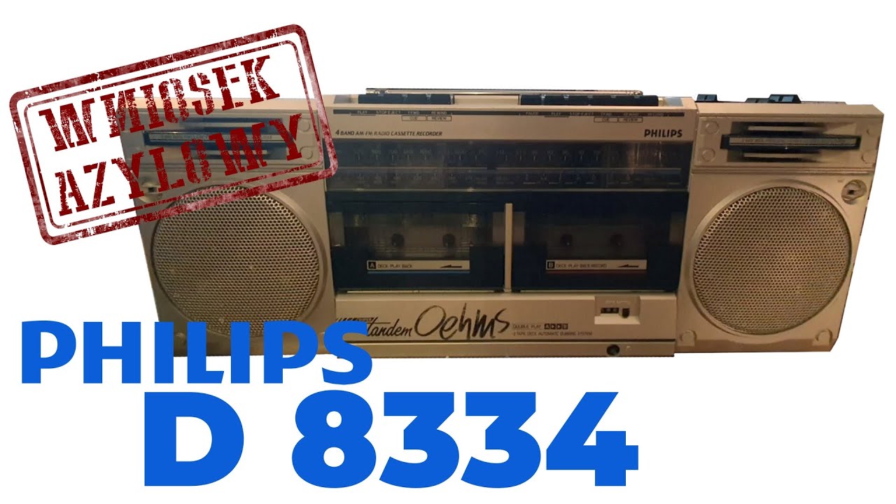 Philips D 8334 - Pod warstwą farby krył się  skarb z 1985r. Vintage boombox. - Audio Azyl #11