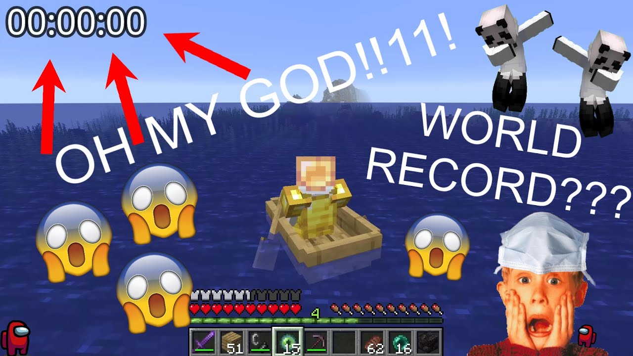 a 100% totally legit minecraft speedrun