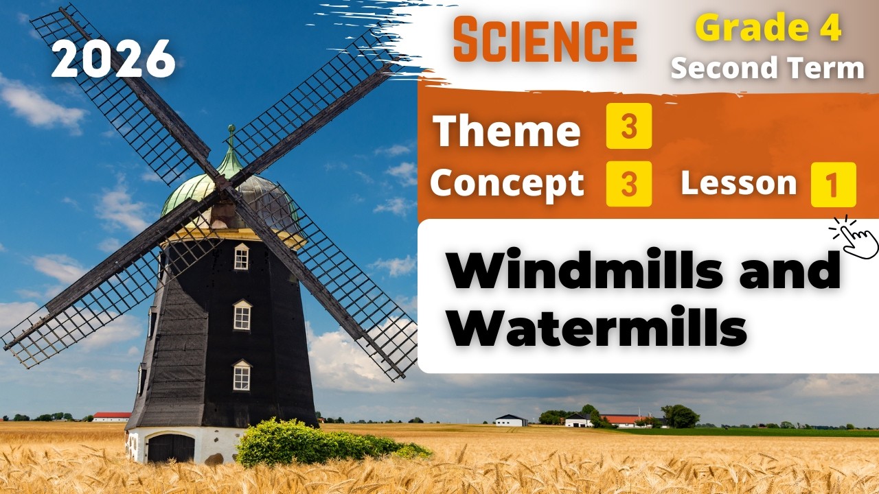 Grade 4 | Windmills and Watermills | Theme 3 - Concept 3 - Lesson 1 | Science