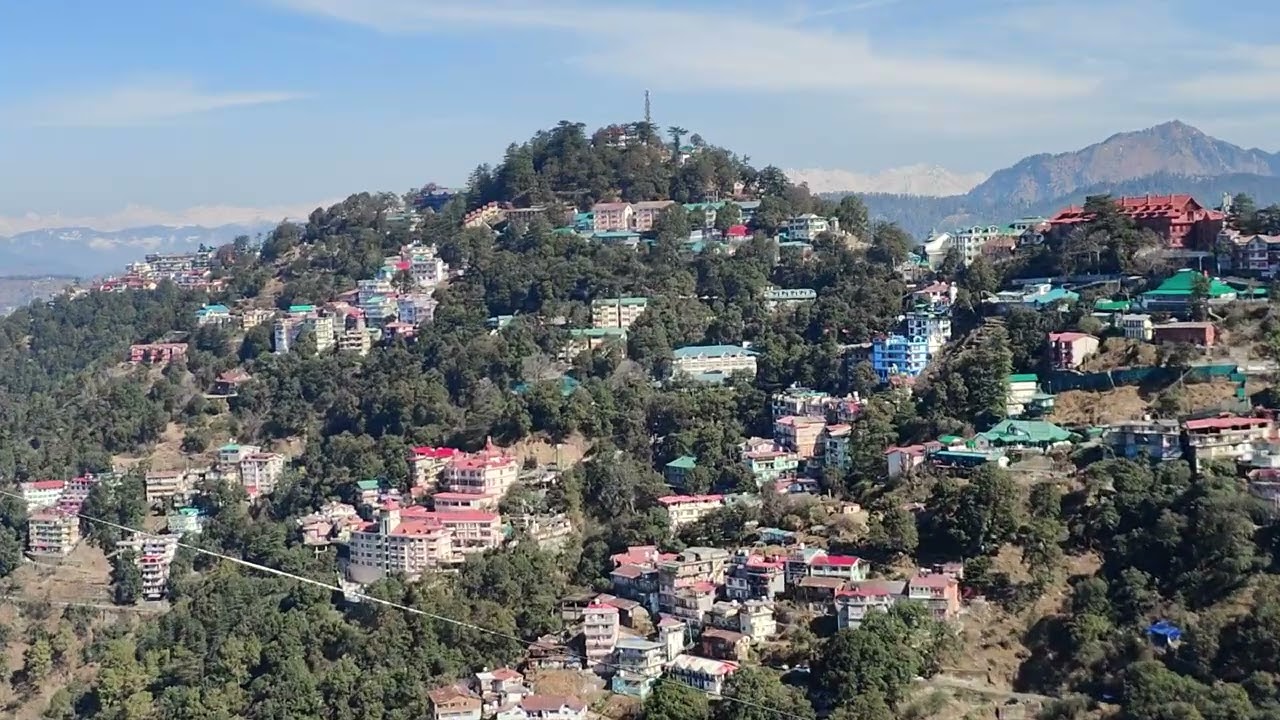 Mountain view 🏔️🏔️# natural beauty @ Apna Shimla # heart ❤️ touching # verma family Shimla 