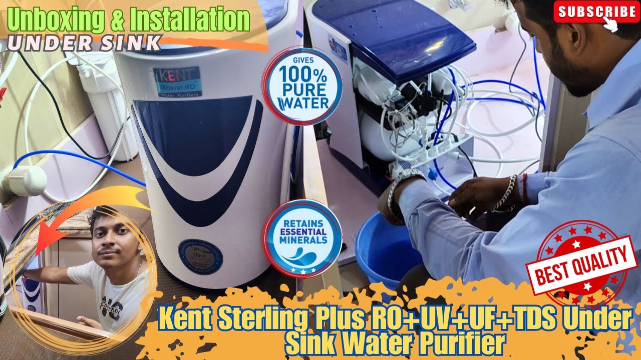 Kent Sterling+ (RO+UV+UF+TDS) Under-Sink Water Purifier Unboxing & Review - Best 6L Purifier to BUY!