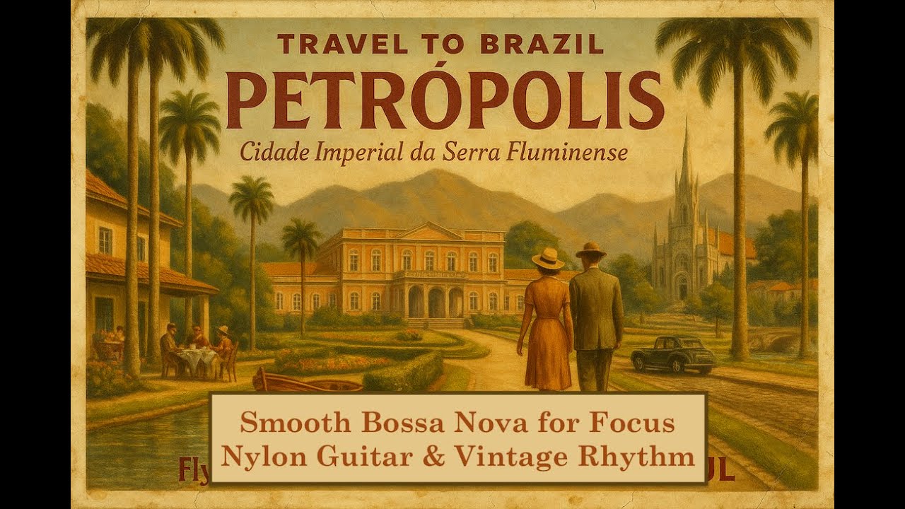 Brazil Travel Posters | Vintage Bossa Nova Instrumentals w/ 1950s Smooth Jazz Guitar &ndash; Relaxing Ep5