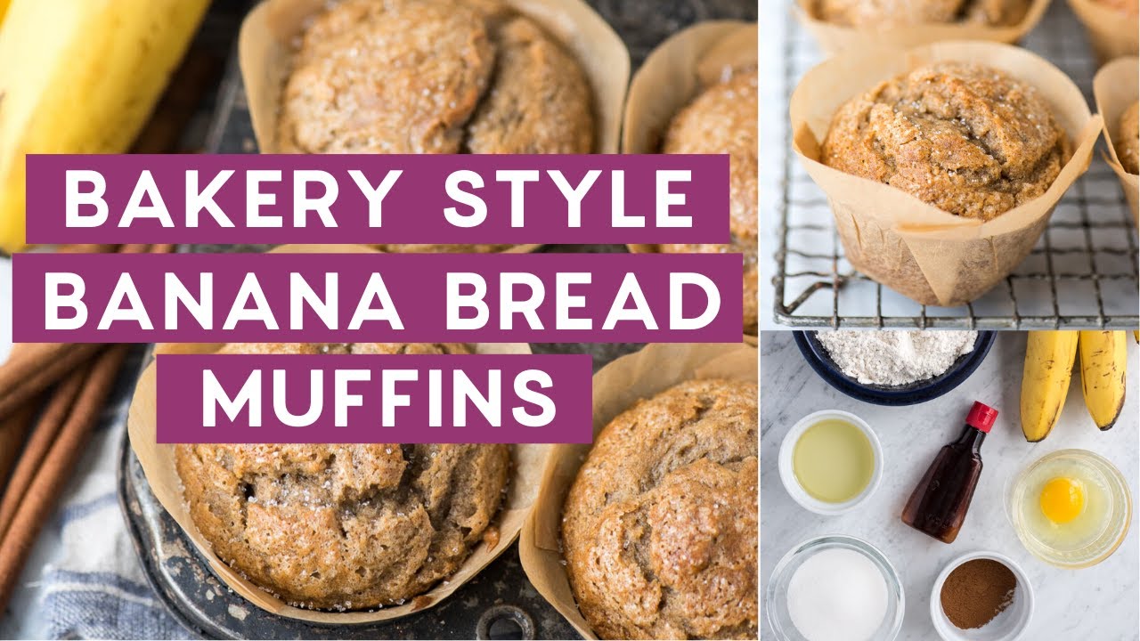 Bakery Style Banana Muffins