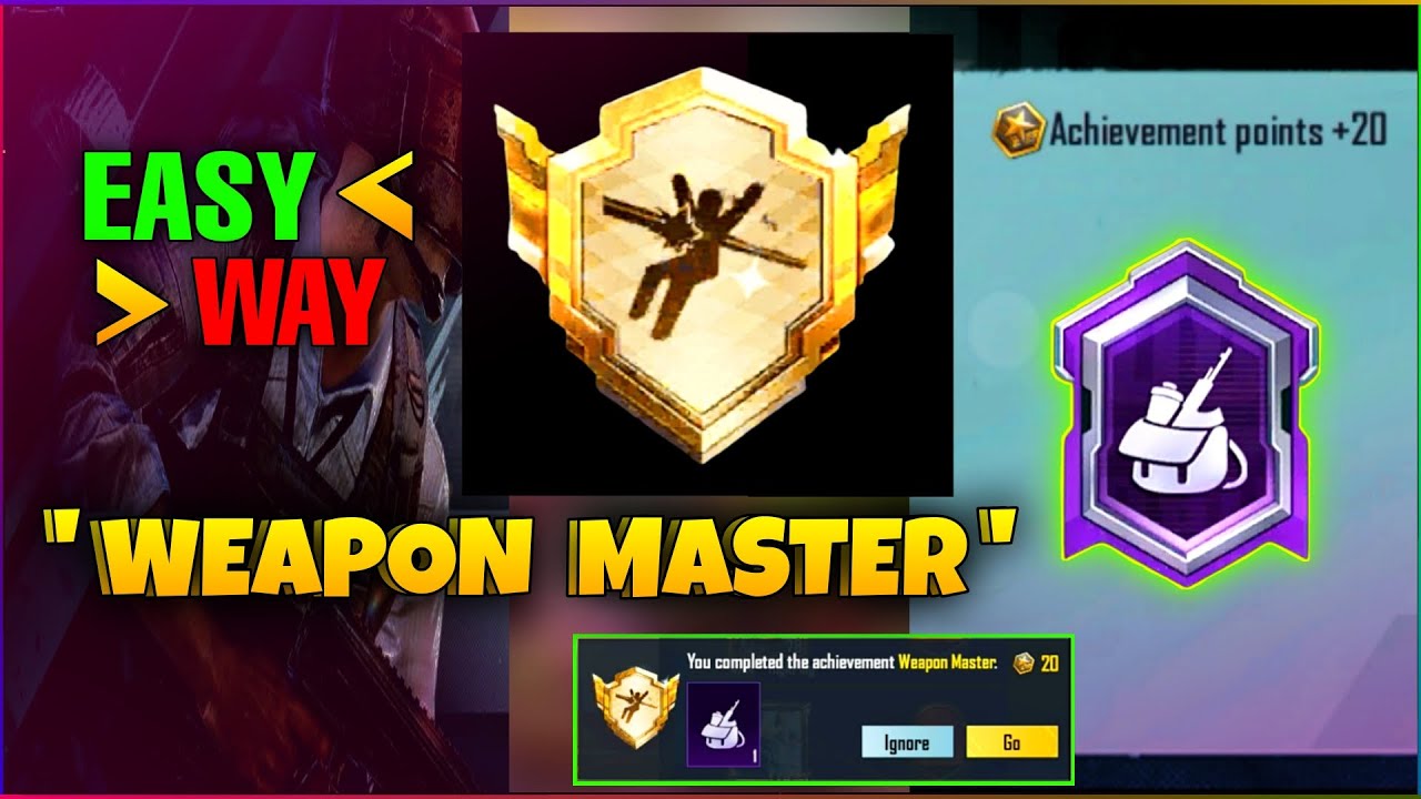 Easy Way To Complete Weapon Master Achievement || Get New Tittle Weapon Master In Bgmi