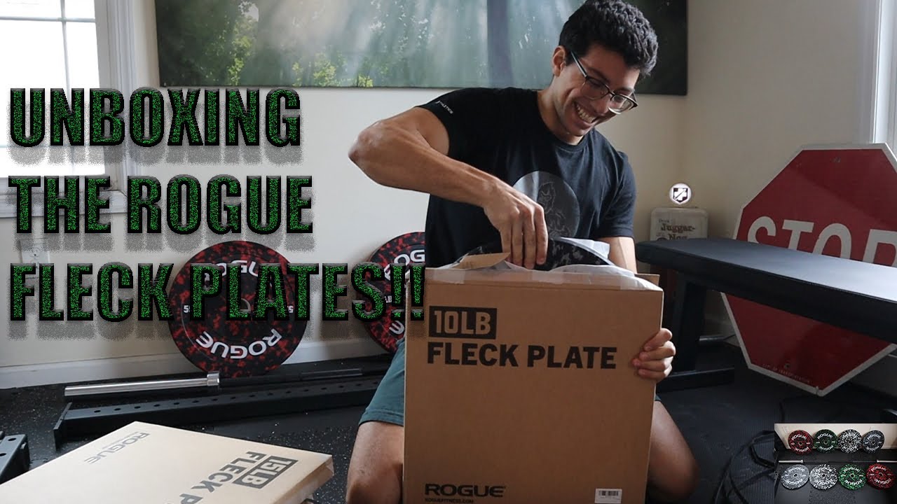 UNBOXING THE ROGUE FLECK PLATES!!  10LB, 15LB & 25LB I 2021