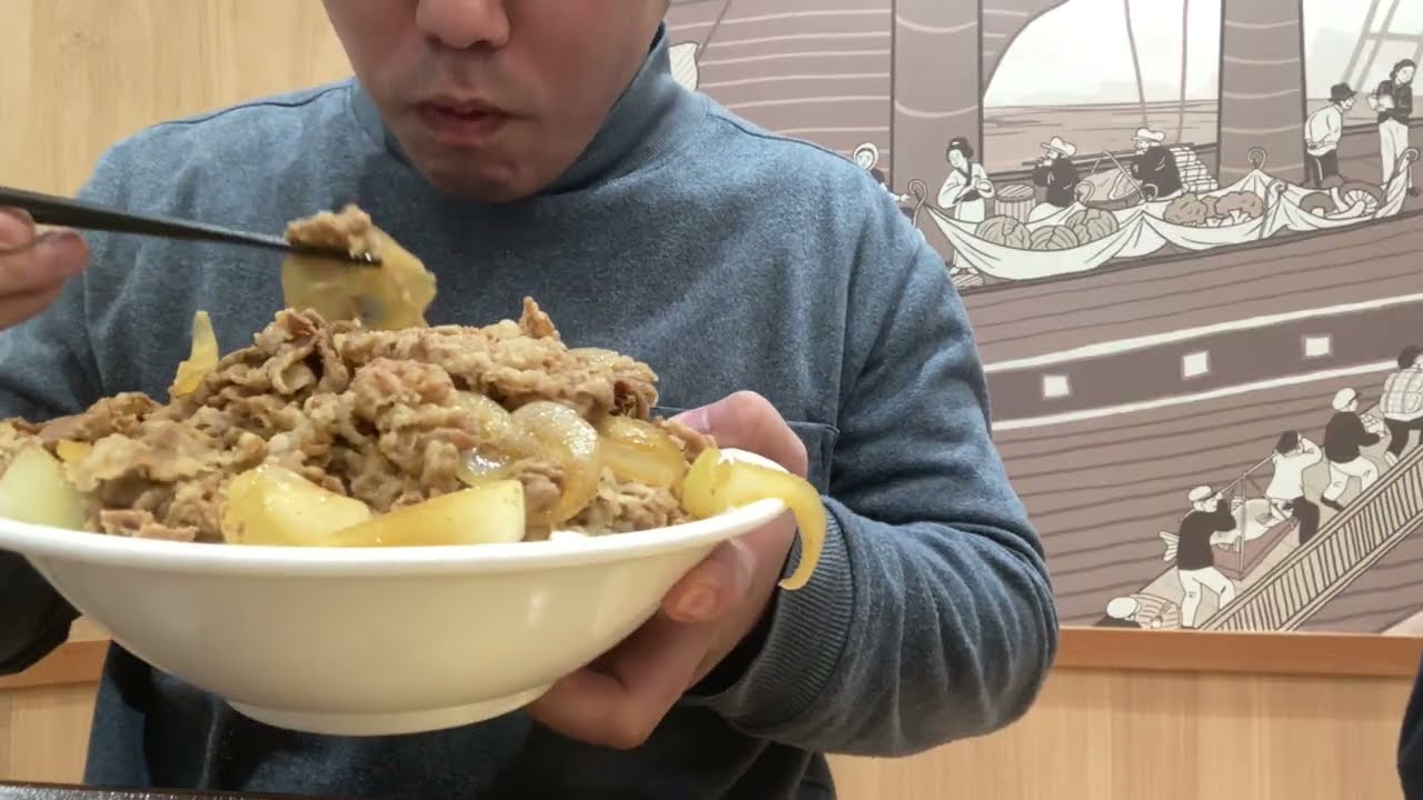 すき家　キング牛丼を完食（編集なし）